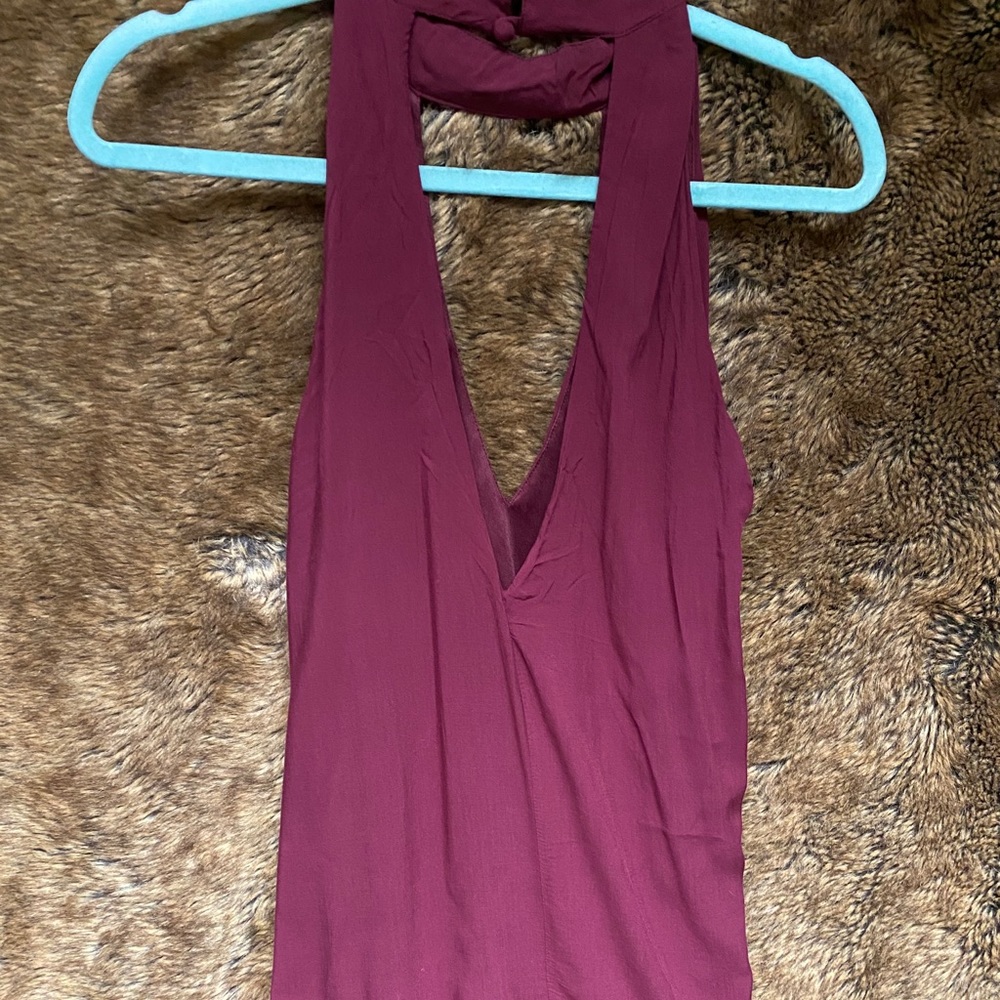 Tobi low cut choker neck dress